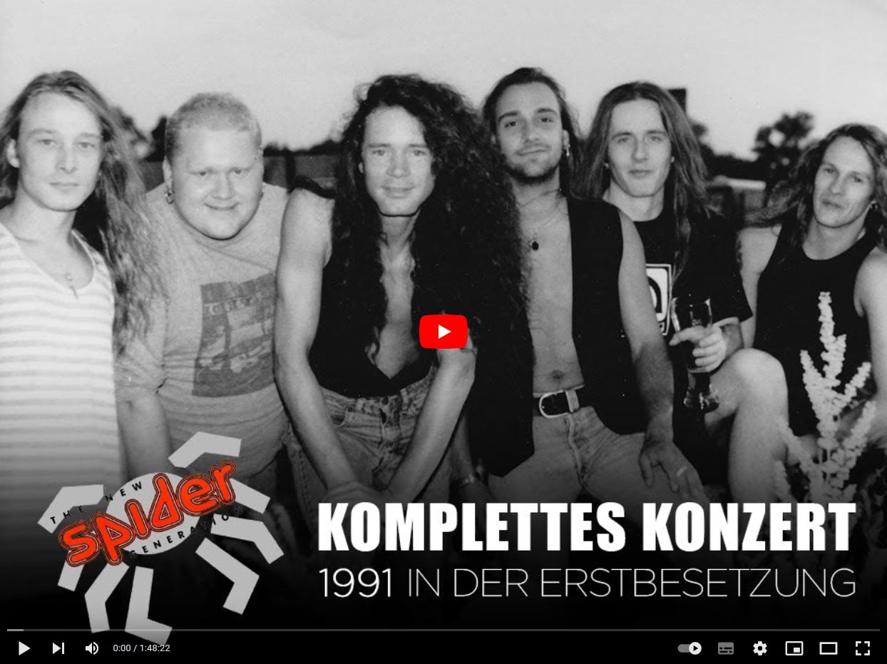 Spider Coverband Konzert komplett 1991 in der Urbesetzung